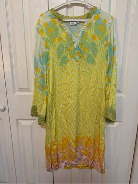 LK Bennett Abstract Print Shirt Dress Size Small